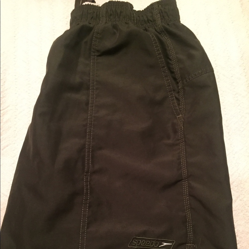 Speedo swim trucks with liner, dark green